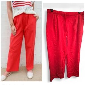 Art Class Brand - Classy Red Wide-Leg Pants